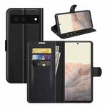 For Google Pixel 6 Litchi Texture Horizontal Flip Protective Case with Holder & Card Slots & Wallet(Black)