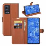 For OPPO Reno6 Pro+ 5G Litchi Texture Horizontal Flip Protective Case with Holder & Card Slots & Wallet(Brown)