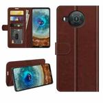 For Nokia X10/X20 R64 Texture Single Horizontal Flip Protective Case with Holder & Card Slots & Wallet& Photo Frame(Brown)