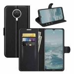 For Nokia G10/G20 Litchi Texture Horizontal Flip Protective Case with Holder & Card Slots & Wallet(Black)