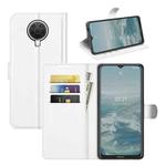 For Nokia G10/G20 Litchi Texture Horizontal Flip Protective Case with Holder & Card Slots & Wallet(White)