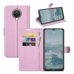 For Nokia G10/G20 Litchi Texture Horizontal Flip Protective Case with Holder & Card Slots & Wallet(Pink)
