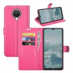 For Nokia G10/G20 Litchi Texture Horizontal Flip Protective Case with Holder & Card Slots & Wallet(Rose red)