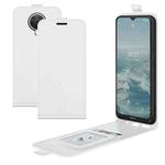 For Nokia G10/G20 R64 Texture Single Vertical Flip Leather Protective Case with Card Slots & Photo Frame(White)
