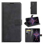 For Xiaomi Redmi K40 Gaming / Poco F3 GT Retro Calf Pattern Buckle Horizontal Flip Leather Case with Holder & Card Slots & Wallet(Black)