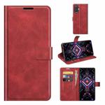 For Xiaomi Redmi K40 Gaming / Poco F3 GT Retro Calf Pattern Buckle Horizontal Flip Leather Case with Holder & Card Slots & Wallet(Red)