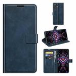 For Xiaomi Redmi K40 Gaming / Poco F3 GT Retro Calf Pattern Buckle Horizontal Flip Leather Case with Holder & Card Slots & Wallet(Blue)