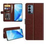 For OnePlus Nord N200 5G R64 Texture Single Horizontal Flip Protective Case with Holder & Card Slots & Wallet& Photo Frame(Brown)