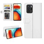 For Xiaomi Redmi Note 10 Pro 5G China / Poco X3 GT R64 Texture Single Horizontal Flip Protective Case with Holder & Card Slots & Wallet& Photo Frame(White)