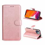 For iPhone 13 mini ENKAY Hat-Prince Horizontal Flip PU Leather Case with Holder & Card Slots & Wallet(Pink)