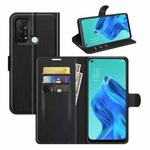 For OPPO Reno5 A Litchi Texture Horizontal Flip Protective Case with Holder & Card Slots & Wallet(Black)