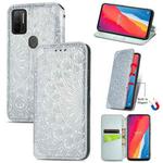 For Ulefone Note 11 Plus Blooming Mandala Embossed Pattern Magnetic Horizontal Flip Leather Case with Holder & Card Slots & Wallet(Gray)