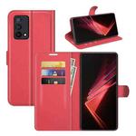 For OPPO K9 Litchi Texture Horizontal Flip Protective Case with Holder & Card Slots & Wallet(Red)