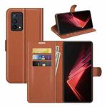 For OPPO K9 Litchi Texture Horizontal Flip Protective Case with Holder & Card Slots & Wallet(Brown)
