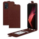 For OPPO K9 R64 Texture Single Vertical Flip Leather Protective Case with Card Slots & Photo Frame(Brown)