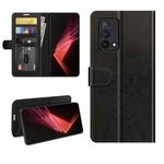 For OPPO K9 R64 Texture Single Horizontal Flip Protective Case with Holder & Card Slots & Wallet& Photo Frame(Black)