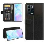 For ZTE Axon 30 Ultra 5G R64 Texture Single Horizontal Flip Protective Case with Holder & Card Slots & Wallet& Photo Frame(Black)