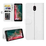 For Nokia C1 Plus R64 Texture Single Horizontal Flip Protective Case with Holder & Card Slots & Wallet& Photo Frame(White)