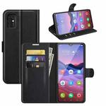 For ZTE Blade V2020 Smart Litchi Texture Horizontal Flip Protective Case with Holder & Card Slots & Wallet(Black)