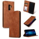 Retro Skin Feel Business Magnetic Horizontal Flip Leather Case for Samsung Galaxy S9 Plus(Brown)