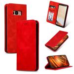 Retro Skin Feel Business Magnetic Horizontal Flip Leather Case for Galaxy S8(Red)