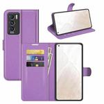 For OPPO Realme GT Master Explorer Litchi Texture Horizontal Flip Protective Case with Holder & Card Slots & Wallet(Purple)