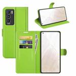 For OPPO Realme GT Master Explorer Litchi Texture Horizontal Flip Protective Case with Holder & Card Slots & Wallet(Green)
