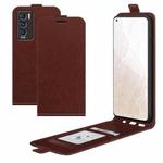 For OPPO Realme GT Master Explorer R64 Texture Single Vertical Flip Leather Protective Case with Card Slots & Photo Frame(Brown)