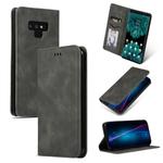 Retro Skin Feel Business Magnetic Horizontal Flip Leather Case for Galaxy Note 9(Dark Gray)