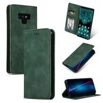 Retro Skin Feel Business Magnetic Horizontal Flip Leather Case for Galaxy Note 9(Army Green)