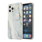 For iPhone 13 Pro Max Four Corners Shocproof Flow Gold Marble IMD Back Cover Case (Gray)