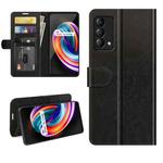 For OPPO Realme Q3 Pro Carnival R64 Texture Single Horizontal Flip Protective Case with Holder & Card Slots & Wallet& Photo Frame(Black)