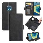 For Nokia XR20 Dual-side Magnetic Buckle Horizontal Flip Leather Case with Holder & Card Slots & Wallet(Black)