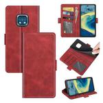 For Nokia XR20 Dual-side Magnetic Buckle Horizontal Flip Leather Case with Holder & Card Slots & Wallet(Red)