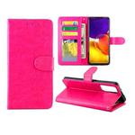 For Samsung Galaxy Quantum 2 Crazy Horse Texture Leather Horizontal Flip Protective Case with Holder & Card Slots & Wallet & Photo Frame(Magenta)
