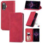 For Xiaomi Redmi K40 Gaming Retro Skin Feel Business Magnetic Horizontal Flip Leather Case with Holder & Card Slots & Wallet & Photo Frame(Red)