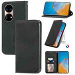 For Huawei P50 Retro Skin Feel Business Magnetic Horizontal Flip Leather Case with Holder & Card Slots & Wallet & Photo Frame(Black)