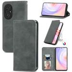 For Honor 50 SE Retro Skin Feel Business Magnetic Horizontal Flip Leather Case with Holder & Card Slots & Wallet & Photo Frame(Gray)