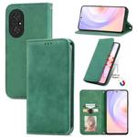 For Honor 50 SE Retro Skin Feel Business Magnetic Horizontal Flip Leather Case with Holder & Card Slots & Wallet & Photo Frame(Green)