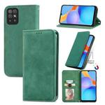For Honor Play 5T Retro Skin Feel Business Magnetic Horizontal Flip Leather Case with Holder & Card Slots & Wallet & Photo Frame(Green)