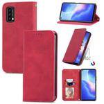 For Blackview A90 Retro Skin Feel Business Magnetic Horizontal Flip Leather Case with Holder & Card Slots & Wallet & Photo Frame(Red)