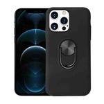 For iPhone 13 Pro 360 Rotary Multifunctional Stent PC+TPU Case with Magnetic Invisible Holder  (Black)
