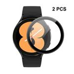 2 PCS For Samsung Galaxy Watch4 40mm ENKAY Hat-Prince 3D Full Coverage Soft PC Edge + PMMA HD Screen Protector Film