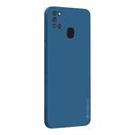 For Samsung Galaxy A21s PINWUYO Touching Series Liquid Silicone TPU Shockproof Case(Blue)