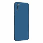 For Samsung Galaxy A41 PINWUYO Touching Series Liquid Silicone TPU Shockproof Case(Blue)
