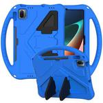 For Xiaomi Pad 5 / Pad 5 Pro 2021 EVA Flat Anti Falling Protective Case Shell with Holder(Blue)