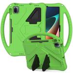 For Xiaomi Pad 5 / Pad 5 Pro 2021 EVA Flat Anti Falling Protective Case Shell with Holder(Green)
