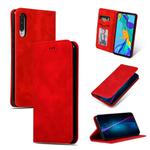 Retro Skin Feel Business Magnetic Horizontal Flip Leather Case for Huawei P30(Red)
