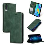 Retro Skin Feel Business Magnetic Horizontal Flip Leather Case for Huawei P30(Army Green)