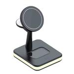 WX-991 Magnetic 4 in 1 Wireless Charger for iPhone / iWatch / AirPods or other Smart Phones(Black)